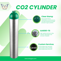 Cilindro de Oxígeno Medicinal ZX DOT-3AL, Tanque de Gas de Aleación de Aluminio 6061, Compatible con MRI, para Cuidado en el Hogar, Hospital, Precio al por Mayor Directo de Fábrica