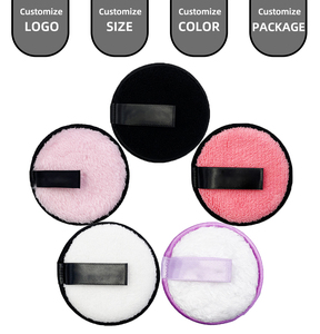 Nouveaux tampons nettoyants pour le visage en microfibre réutilisables, tampons nettoyants personnalisés, tampons en <span class=keywords><strong>coton</strong></span> pour le visage écologiques et lavables, tampons démaquillants - Product Image 2