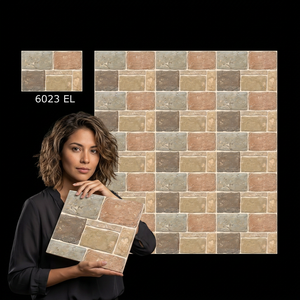 Lowest Price Ceramic Glazed Wall Tiles Rectified Surface Waterproof Grade 25x37.5 cm Matt Finish 250x375 Elevation Design - Product Image 1
