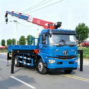 รถบรรทุกติดเครนไฮดรอลิก Shacman L5000 4x2 แบบแขนยืดได้ 8 ตัน 10 ตัน สำหรับขาย - Product Image 4
