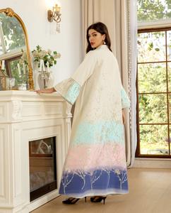 Kaftan marocain de haute qualité, <span class=keywords><strong>djellaba</strong></span> à manches évasées, robe abaya, kaftans amples <span class=keywords><strong>pour</strong></span> femmes, style Dubaï, <span class=keywords><strong>pour</strong></span> femmes musulmanes - Product Image 3