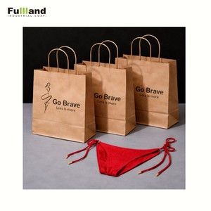 Wholesale Reusable Retail Shopping <b>Bag</b> Hot selling Custom Retail Kraft Paper <b>Bag</b> - Product Image 4