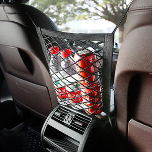 Red de almacenamiento para coche, organizador para asiento trasero, bolsa de malla de tela para accesorios interiores de coche, tipo suspensión de uso general - Product Image 4