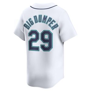 男子青年西雅图棒球衫缝合 #44胡里奥·罗德里格斯 #22布莱恩·吴美国棒球衫 - Product Image 3