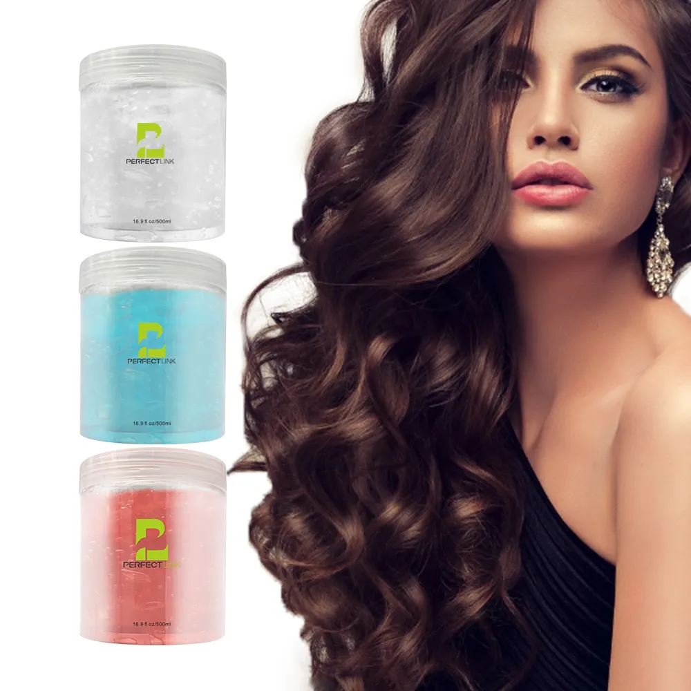 Gel orgánico para el pelo de marca privada, Gel para el cabello trenzado, bloqueo de estilismo, torsión, sujeción Extra