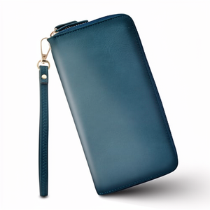 Cartera <span class=keywords><strong>de</strong></span> mujer RFID <span class=keywords><strong>de</strong></span> fábrica, tipo clutch largo, gran capacidad, con clip para billetes, bolsillo para teléfono, venta al por mayor, con cremallera, tarjetero múltiple para señora - Product Image 1