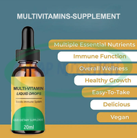 Ausreson Liquide de Soutien Immunitaire Matin Multivitamines Supplément Minéral Organique Multi Vitamines Liquide Multivitamines Gouttes