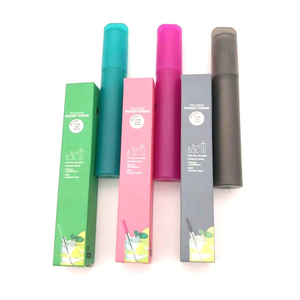 Asy Carry-pajitas plegables portátiles reutilizables de Metal, juego de pajitas de té de burbujas con funda - Product Image 4