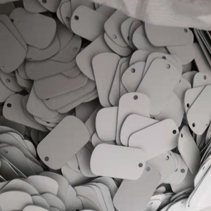 Hai Mặt Nhôm Trắng 1Mm Dày Thăng Hoa Tấm Con Chó Trống Keychain Với Khắc Và Sơn Tùy Chỉnh DIY Keychain - Product Image 4