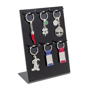 Moderno espositore da banco L per plexixi nero pieghevole portatile fatto PVC plastica PP per pubblicità negozio al dettaglio di stoccaggio - Product Image 1