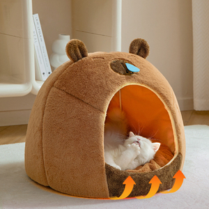 Wholesale Pet Cute <b>Bed</b> in Stocks Custom Sleeping <b>Nest</b> Supplies Winter Low MOQ - Product Image 2