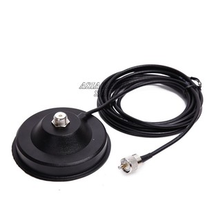 Grande base de montage magnétique, 12 cm avec câble coaxial d'extension de 5 m pour antenne radio mobile Baofeng TYT <span class=keywords><strong>QYT</strong></span> KT-7900D Baojie BJ-218 - Product Image 3