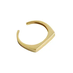 Grosir Pabrik Dongguan cincin pita polos perak murni fashion diskon besar cincin wanita perak murni dapat disesuaikan tanpa noda