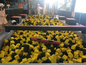 Tùy Chỉnh Màu Sắc Trong Nhà Trampoline Công Viên Thể Dục Bọt Mật Độ Cao Bọt Pit Khối PU Bọt Cube Polyurethane Đầy Màu Sắc Miếng Bọt Biển Khối - Product Image 6