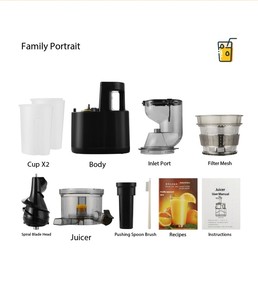 Extracteur de jus électrique portable, séparateur de jus de fruits, presse-agrumes domestique, mini-presse-agrumes, machine à presser les oranges fraîches - Product Image 6