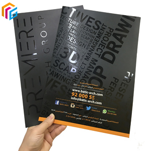 Bìa Đựng Tài Liệu Văn Phòng Mờ In Tùy Chỉnh Bìa Cứng Bìa Cứng Giấy Bìa Cứng Màu Đen Có Logo Điểm UV - Product Image 2