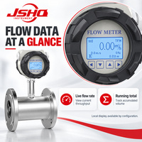 JSHQ Tipe Penyisipan DN150 DN1700 Pipa Besar Pengukur Aliran Air Minyak Cairan Flens Ulir 0.5-10m/s Turbin Flow Meter
