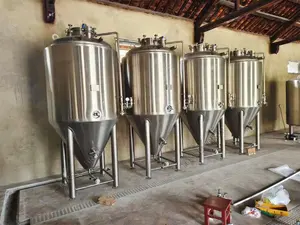 500L,5000L industrial comercial equipo de elaboración de cerveza grande fermentación fermentador de acero inoxidable