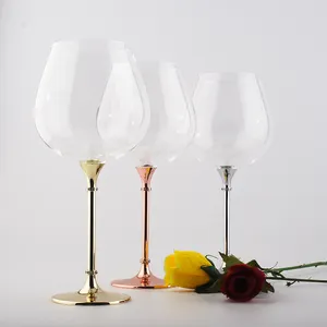 Set Van 2 No-Lood Premium Crystal Clear Grote Wijnglazen Moderne Stamde Rode Wijn Gif Bruiloften Partijen Party gift