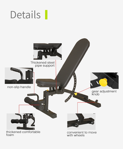 Wavar Dumbbell <strong>Bench</strong> Fitness Adjustable Abdominal Press <strong>Bench</strong> <strong>Weight</strong> <strong>Lifting</strong> Training Sit Up Flat <strong>Bench</strong> Press - Product Image 4