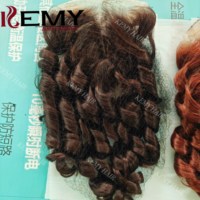 KEMY HAIR Cheveux Synthétiques 13*6 HD Lace Frontal Haute Qualité Boucles Rebondissantes Vente en Gros Extension de Cheveux Synthétiques en Fibre Premium