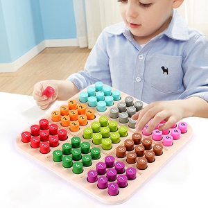 Juego de mesa de madera portátil con clavijas para desarrollar el pensamiento lógico, rompecabezas de superficie lisa para estimular el cerebro - Product Image 2