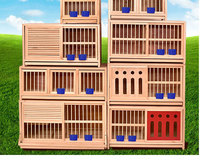 Cage à pigeons et nichoir en fil de fer moderne et écologique pour l'élevage des pigeons
