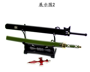 Ensemble <span class=keywords><strong>de</strong></span> 8 pendentifs d'armes <span class=keywords><strong>Sword</strong></span> <span class=keywords><strong>Art</strong></span> <span class=keywords><strong>Online</strong></span> Kirigaya Kazuto, collier, boucle <span class=keywords><strong>de</strong></span> ceinture, ensemble d'armes en métal - Product Image 3