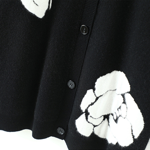 <span class=keywords><strong>Cardigan</strong></span> GUOOU grammo grande pesante con scollo a V <span class=keywords><strong>bianco</strong></span> Cashmere per maglione cappotto ampio da <span class=keywords><strong>donna</strong></span> di media lunghezza - Product Image 4