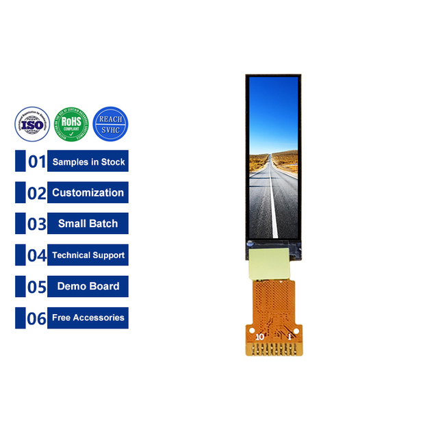 Mini Bar Type 0.99 Inch 40*160 SPI TFT LCD Display GC9D01 10Pin LCD Module for Smart Band Bracelet LCD Screen Custom Touch Panel