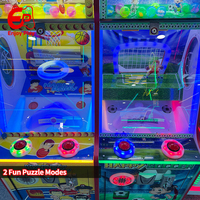 Machine de jeu d'arcade à monnayeur pour parc d'attractions, machine de récompense sportive pour enfants, machine d'arcade 2-en-1 basketball et football pour centre commercial