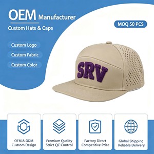 หมวกเบสบอลแบบมีเชือกยาง 6 แผง คุณภาพสูง สั่งทำได้ พร้อมโลโก้ กันน้ำ มีรูเจาะแบบเลเซอร์ เหมาะสำหรับกีฬาและการเดินทาง ใช้ได้ทั้งผู้ชายและผู้หญิง - Product Image 1