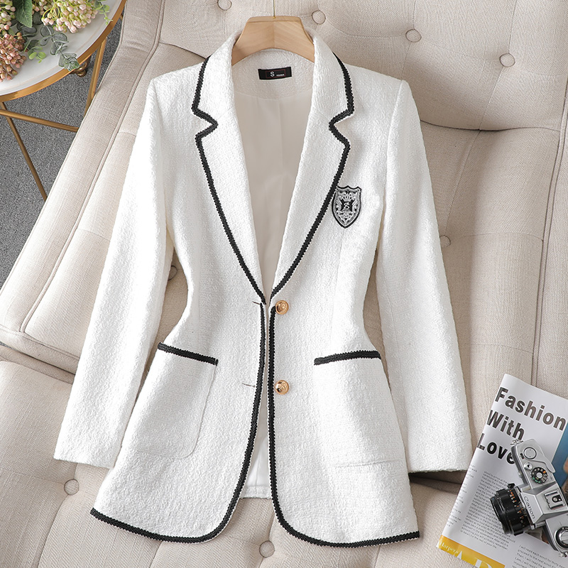 Autumn and winter long sleeve single breasted suit small fragrance coat women's clothing