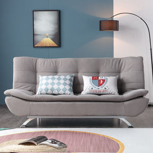 Sofá Cama Multifuncional para Dormir al por Mayor de Foshan, Sofá Cama Personalizado, Sofá Cama con Estructura de Metal Gris con Almohadas - Product Image 3