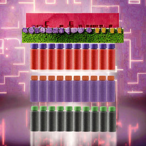 Jouet électronique Worker, 200 fléchettes courtes Gen3+ Stefan, demi-longueur, en mousse EVA, pour la modification de pistolets à fléchettes en mousse - Product Image 3