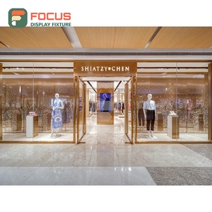 Sistema de Exhibición de Acero Inoxidable Cepillado para Tiendas de Ropa, Venta Directa de Fábrica, Servicio OEM - Product Image 2