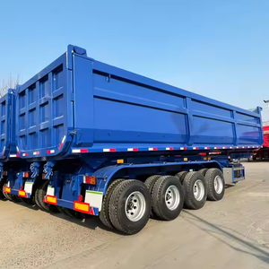 Camion benne basculante à trois essieux de type U et semi-remorque benne arrière à vendre - Product Image 5