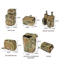 Ceinture tactique rembourrée multifonctionnelle de haute qualité, respirante, avec poches et compartiments, pour la chasse et la sécurité