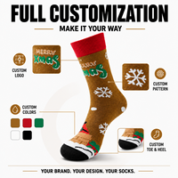 Chaussettes personnalisées sportives OEM, sans couture, respirantes, à séchage rapide, absorbant la transpiration, résistantes aux déchirures, imprimées numériquement, en fibre de bambou