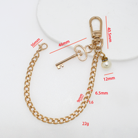 Breloques personnalisées, logo, étiquette, chaîne de sac, décoration suspendue, ornement cerise, chaîne de coque de téléphone, chaîne courte DIY, chaîne de sacs à maquillage