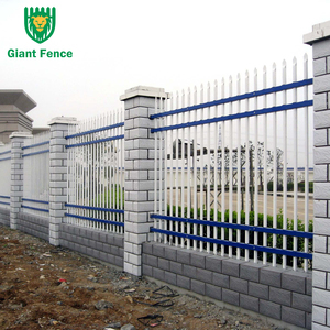 Clôture en acier galvanisé, panneaux de clôture en <span class=keywords><strong>fer</strong></span> forgé, clôture en métal tubulaire noir - Product Image 2