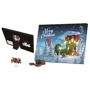 Calendario dell'Avvento al Cioccolato 'Buon Natale' con 24 Giorni di Conto alla Rovescia per Bambini e Adulti - Product Image 1