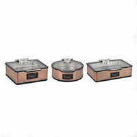 QY Luxe – Plats de service carrés modernes en acier inoxydable avec système hydraulique électrique pour buffet, ensemble de traiteur pour hôtels, mariages et réceptions