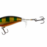 Leurre de pêche rotatif LUSHAZER 80mm 90mm, leurre dur flottant pour surface, leurre sonore pour achigan, brochet, perche, leurre de lancer pour la surface