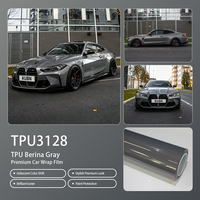 Rouleau de film de protection TPU Berina gris auto-cicatrisant et anti-salissure pour covering automobile personnalisé