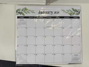Calendario de escritorio 2026, enero 2027, junio, planificador mensual grande con protectores de esquinas, amplios bloques de notas para el hogar y la oficina - Product Image 2