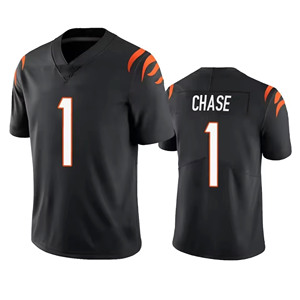 Camisetas de Fútbol Americano para Hombre del Equipo <span class=keywords><strong>CIN</strong></span>, Números 9 Joe Burrow, 1 Ja'Marr Chase, 2 McPherson, Camisetas de Juego Limitadas Cosidas - Product Image 5