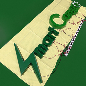 atractivo Acero inoxidable resistente al agua Led Metal <span class=keywords><strong>caso</strong></span> unicornio Frontlit señal 3d lados pintado la letra <span class=keywords><strong>de</strong></span> canal - Product Image 3