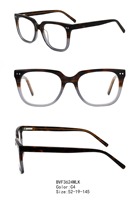Gafas de acetato de alta calidad con bisagras de resorte, montura cuadrada, lentes ópticas de diseñador para mujer