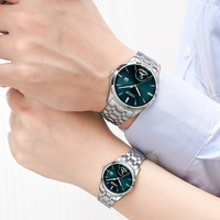 Reloj de Cuarzo de Lujo Miyota GM12 con Logotipo Personalizado OEM para Pareja, 40MM, Dorado, Acero Inoxidable 316L, Reloj de Pulsera Ejecutivo con Cristal de Zafiro